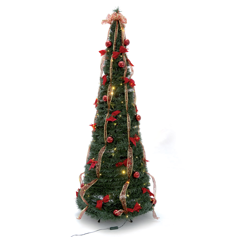 Albero Di Natale Pop Up Con Luci E Decorazioni, , large