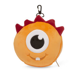 Cuscino Da Viaggio Con Maschera Per Dormire - Mostro Arancione, , large