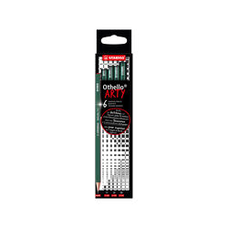 Matita In Grafite Stabilo Othello Arty Astuccio Da 6 Gradazione 1 X 2b B Hb F H, , large