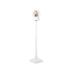 Lampione Musicale Natalizio Con Luci E Neve - Colore Bianco, , large