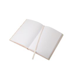Quaderno A5 A Quadretti Con Copertina Rigida Color Bianco Marmorizzato Oro, , large