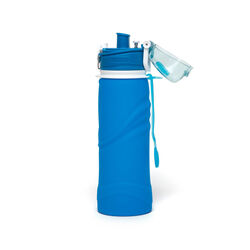 Bottiglia Pieghevole In Silicone, 750 Ml - Colore Blu, , large
