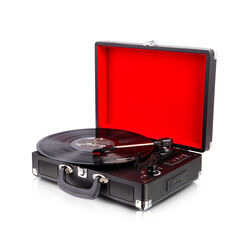 Giradischi portatile con convertitore MP3 e casse integrate, , large