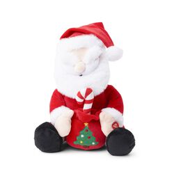 Peluche Natalizio Ballerino - Babbo Natale Seduto, , large