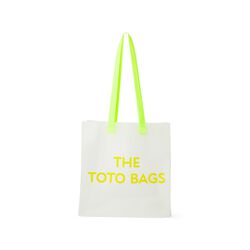 Shopping Bag In Plastica Opaca - Colore Giallo, , large