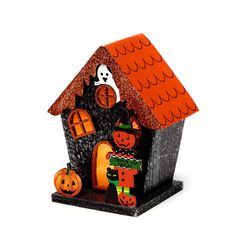 Decorazione Halloween Casetta Luminosa - Dolcetto O Scherzetto, , large