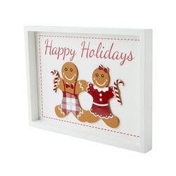 Cartello Natalizio – “happy Holidays” Pan Di Zenzero, , large