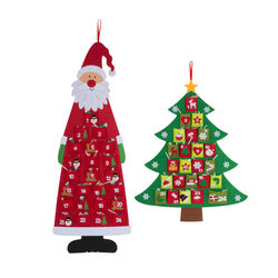 Calendario Dell'avvento In Feltro - Albero Di Natale, , large