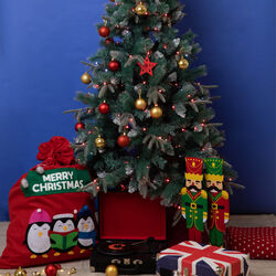 Albero di Natale artificiale 180 cm con luci, , large