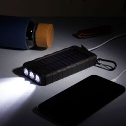 Power Bank Solare Con Torcia 8000 Mah, , large