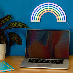 Luce Effetto Neon Da Parete Arcobaleno, , large