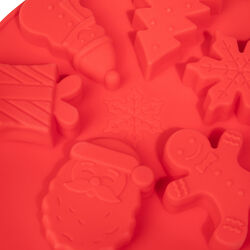 Stampo in silicone per dolci con 6 fantasie natalizie, , large