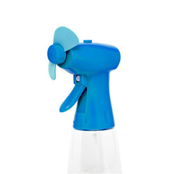 Mini Ventilatore Con Nebulizzatore, Colore Azzurro, , large