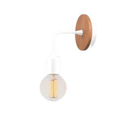 Homemania Lampada A Parete Simple Drop, Bianca, , large