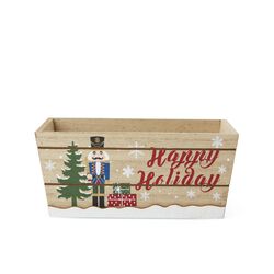 Scatola Natalizia In Legno "happy Holiday" – 17 X 8 Cm, , large