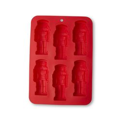 Stampo in silicone 6 soldatini Schiaccianoci, , large