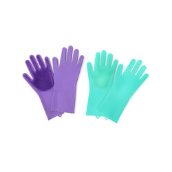 Guanti-spugna In Silicone - Colore Viola, , large