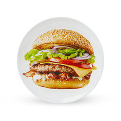 Piatto per hamburger, , large