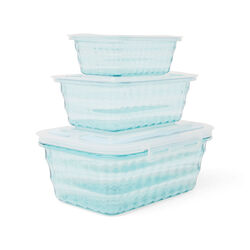 Porta Pranzo Lunch Box In Plastica - Set Da 3 Pz, , large