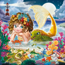 Ravensburger Puzzle 3x49 Pezzi 08063 - Incantevoli Sirene, , large