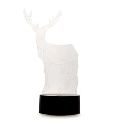 Lampada Da Tavolo 3d Led Cambia Colore - Renna, , large