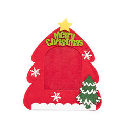 Cornice portafoto albero di Natale - Rosso, rosso, large
