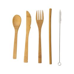 Set Posate In Legno, , large