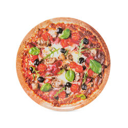 Piatto Per Pizza - Capricciosa Con Basilico, , large