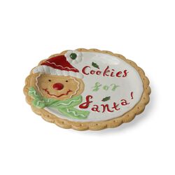 Piatto Natalizio Porta Biscotti - Pan Di Zenzero, , large