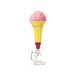 Cono Gelato Riutilizzabile, Set Di 2, , large