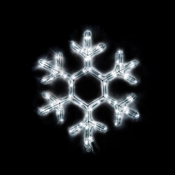 Decorazione Fiocco Di Neve Luminoso A Led, , large