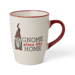 Tazza Natalizia In Ceramica – “gnome For Holidays” – Scritta Piccola E Gnomo Al Centro, , large