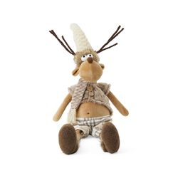 Peluche Renna Maschio Seduto, , large