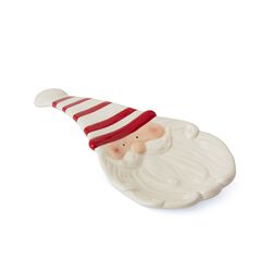 Poggiamestolo In Ceramica Babbo Natale, , large