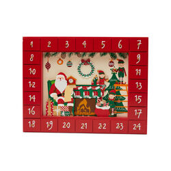 Calendario Avvento Babbo Natale Ed Elfi, , large