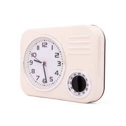 orologio retrò da cucina con timer, , large
