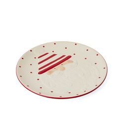 Piatto In Ceramica Babbo Natale - Ø 25 Cm, , large