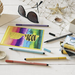 Stabilo Pen 68 Colorparade - Astuccio Desk-set Da 20 Antracite/azzurro - 20 Colori Assortiti, , large