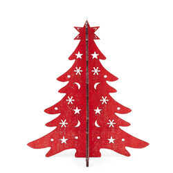 Albero Di Natale In Legno Componibile, 28 Cm, , large