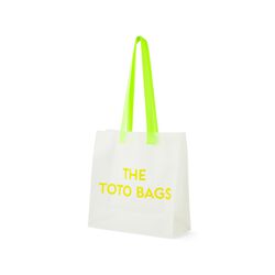 Shopping Bag In Plastica Opaca - Colore Giallo, , large
