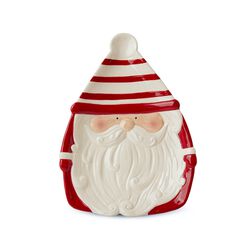Piatto Natalizio In Ceramica Babbo Natale - Dim. 16 X 2,5 X 22 Cm, , large