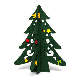 Albero Di Natale In Feltro, Colore Verde, , large
