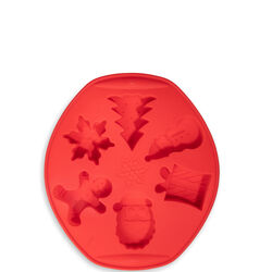 Stampo in silicone per dolci con 6 fantasie natalizie, , large
