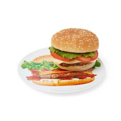 Piatto per hamburger, , large