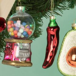 Decorazione in vetro per albero di Natale  - Peperoncino, , large