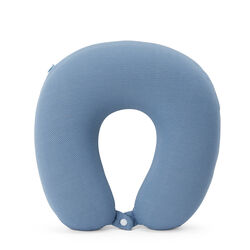 Cuscino Da Viaggio In Memory Foam - Colore Azzurro, , large