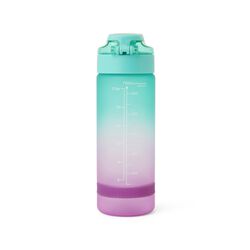 Borraccia Motivazionale - 750 Ml - Colore Verde E Fucsia, , large