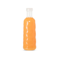 Bottiglia in plastica BPA free - trasparente, giallo, large