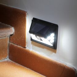 Punto luce da esterno con pannello solare e sensore di movimento, , large