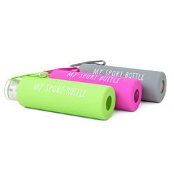 Borraccia in vetro e silicone, , large
